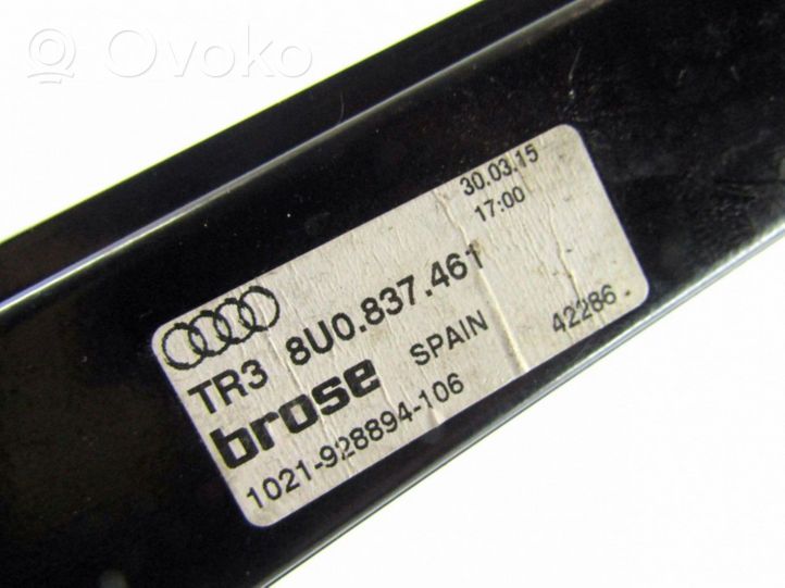 Audi Q3 8U Mechanizm podnoszenia szyby przedniej bez silnika 