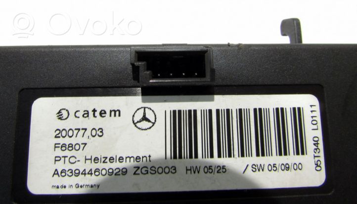 Mercedes-Benz Vito Viano W639 Radiateur électrique de chauffage auxiliaire 