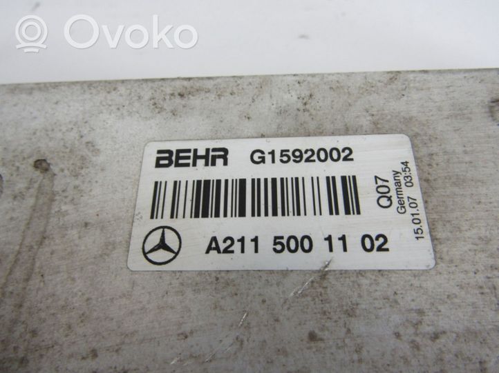 Mercedes-Benz E W211 Refroidisseur intermédiaire 