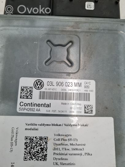 Volkswagen Golf Plus Calculateur moteur ECU 03L906023MM