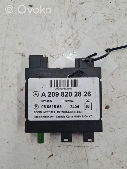 Mercedes-Benz CLK AMG A209 C209 Module confort A2098202826