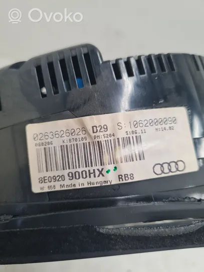 Audi A4 S4 B6 8E 8H Compteur de vitesse tableau de bord 1036901830