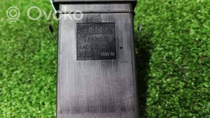 Audi A6 S6 C4 4A Interruptor de calefacción del asiento 4A0963563