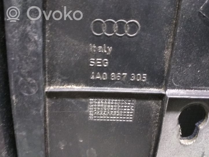 Audi A6 S6 C4 4A Moldura del tarjetero de la puerta trasera 4A0867305