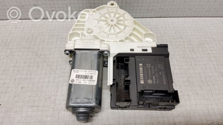 Volkswagen PASSAT B6 Front door window regulator motor 1K0959701P