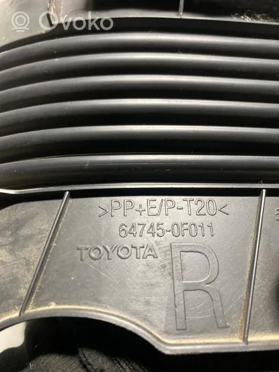 Toyota Corolla Verso AR10 Copertura del rivestimento bagagliaio/baule 647450F011