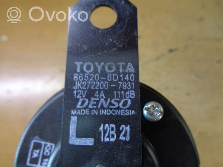 Toyota Aygo AB40 Garso signalas 865200D140