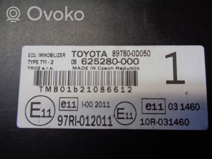 Toyota Yaris Imobilaizerio valdymo blokas 897800D050