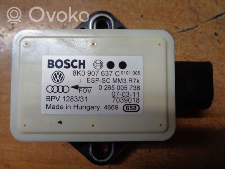 Audi A4 S4 B8 8K Aktiivijousituksen ohjainlaite (ESP) 8K0907637C