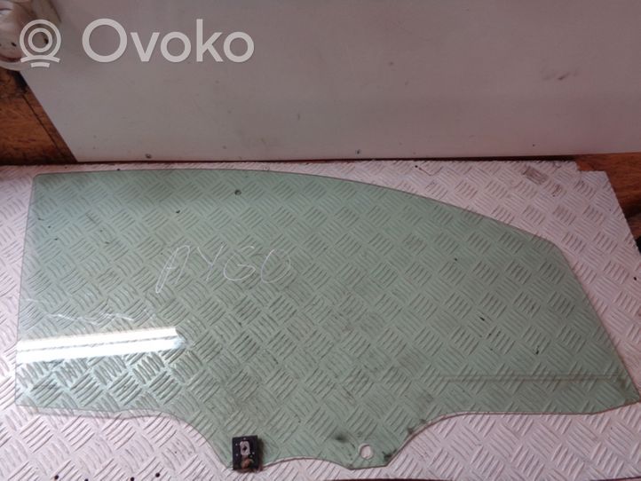 Toyota Aygo AB40 Front door window glass four-door 43R00048