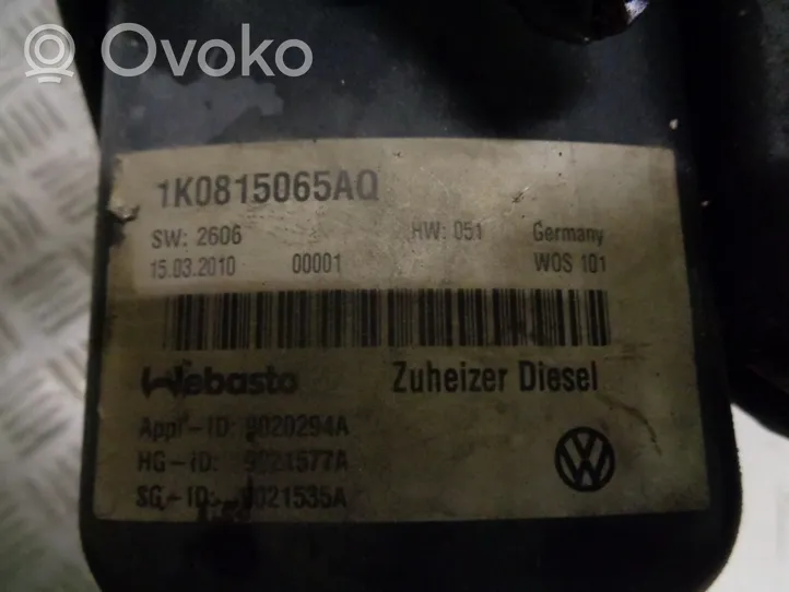 Volkswagen Caddy Pre riscaldatore ausiliario (Webasto) 1K0815065AQ