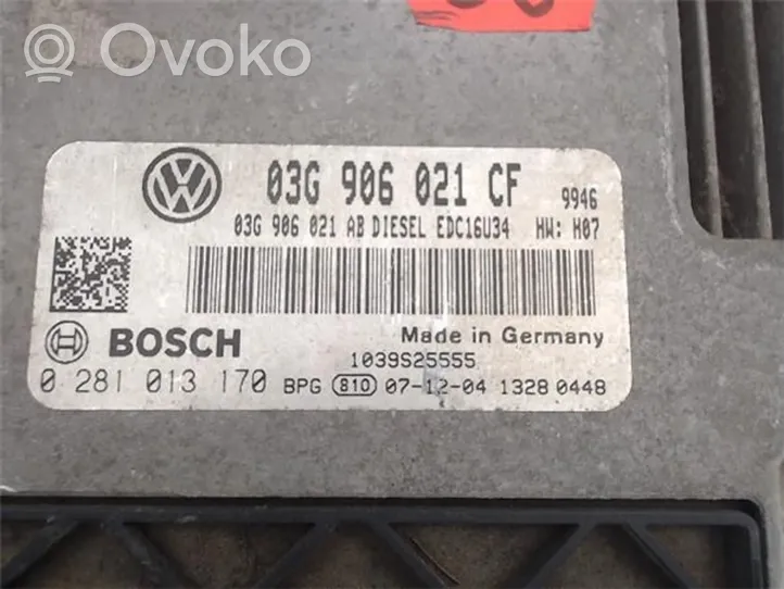 Volkswagen Eos Inne komputery / moduły / sterowniki (03G906021CF)