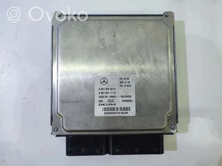 Mercedes-Benz A W176 Unité de commande, module ECU de moteur 