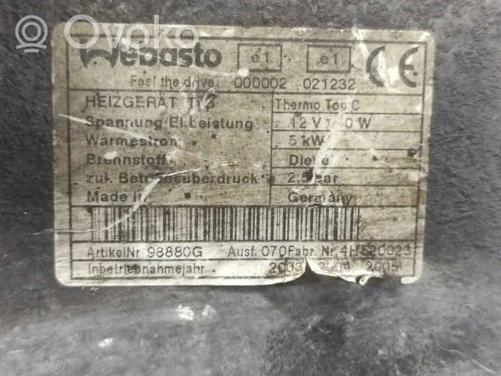 Volvo XC90 Standheizung (Webasto) 00000202123