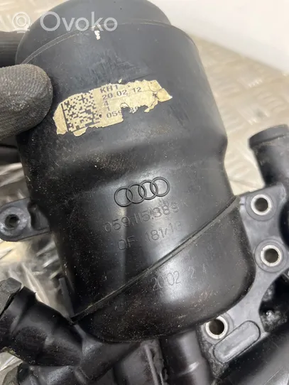 Audi Q7 4L Supporto di montaggio del filtro dell’olio 059115389K