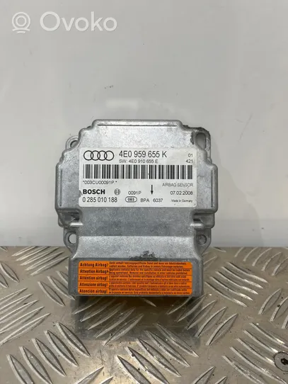 Audi A8 S8 D3 4E Module de contrôle airbag 4E0959655K