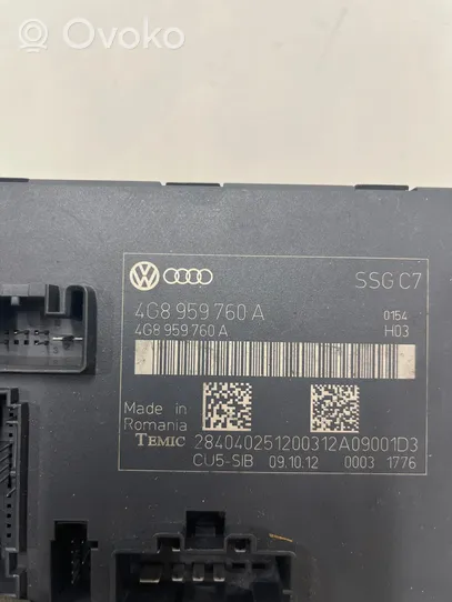 Audi A6 C7 Module de commande de siège 4G8959760A