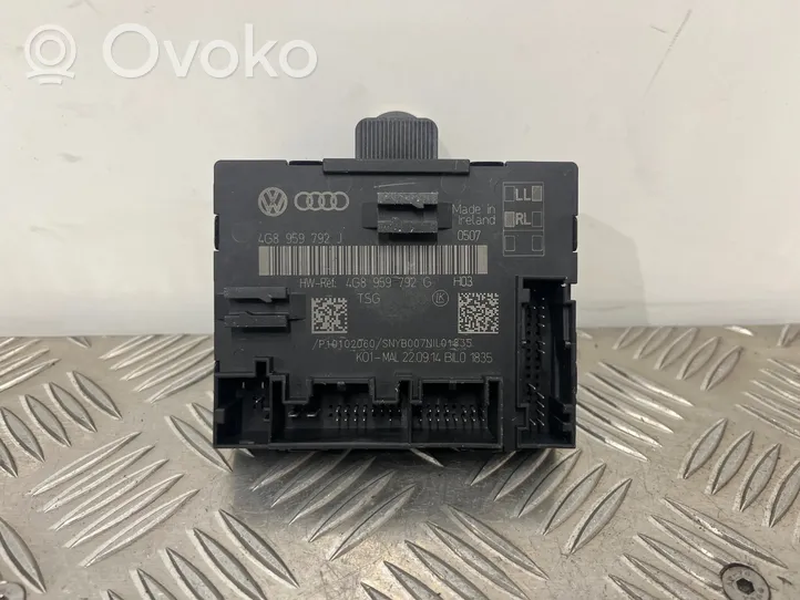 Audi A6 S6 C7 4G Oven ohjainlaite/moduuli 4G8959792J