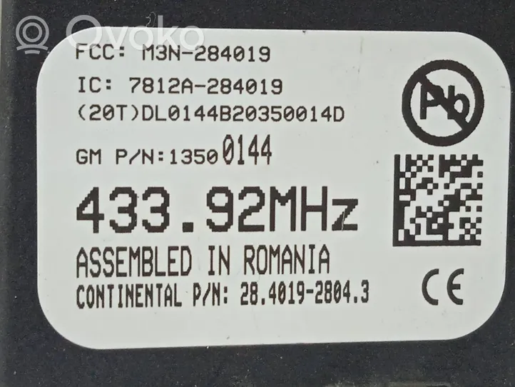 Opel Astra J Altre centraline/moduli 13500144