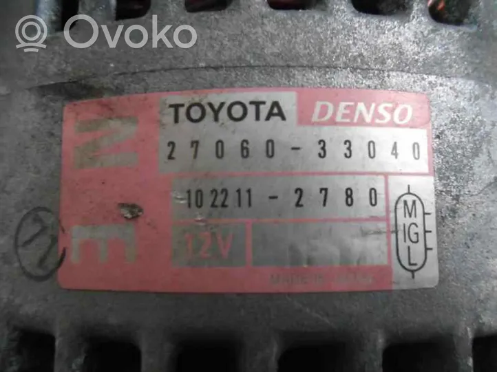 Toyota Yaris Generaattori/laturi 2706033040