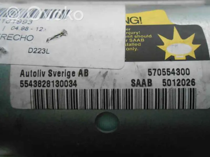 Saab 9-3 Ver2 Airbag del passeggero 5543828130034