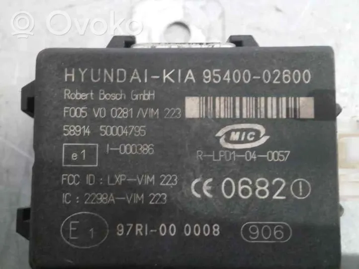 Hyundai Atos Classic Unité de commande dispositif d'immobilisation 9540002600