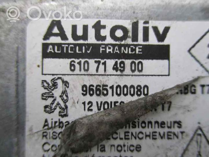 Peugeot 308 SW  Sterownik / Moduł Airbag 9665100080