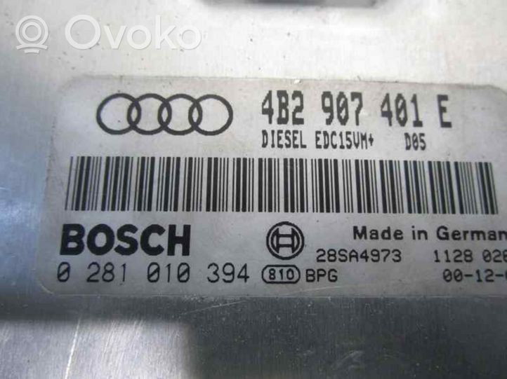 Audi A6 S6 C5 4B Centralina/modulo del motore 4B2907401E