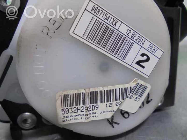 Citroen C4 II Pas bezpieczeństwa fotela tylnego 96871541