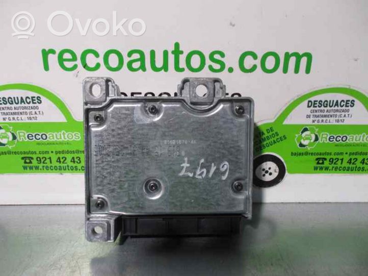 Peugeot 307 CC Unidad de control/módulo del Airbag 9653493180