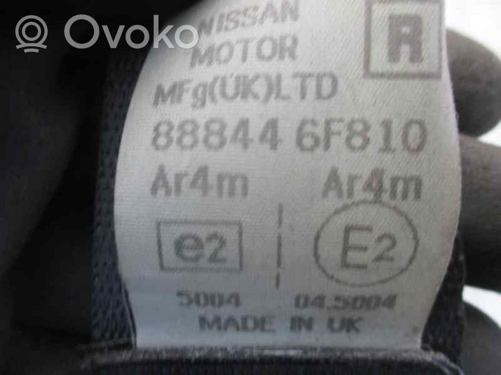 Nissan Micra Takaistuimen turvavyö 888446F810