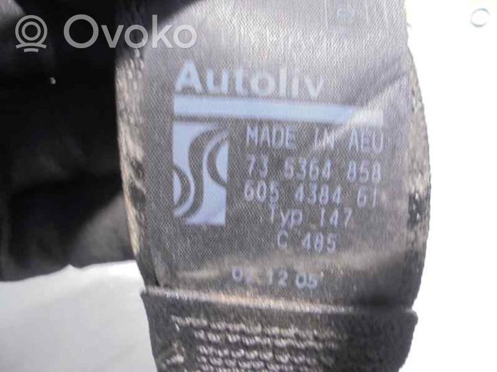 Fiat Grande Punto Pas bezpieczeństwa fotela tylnego 607707000C