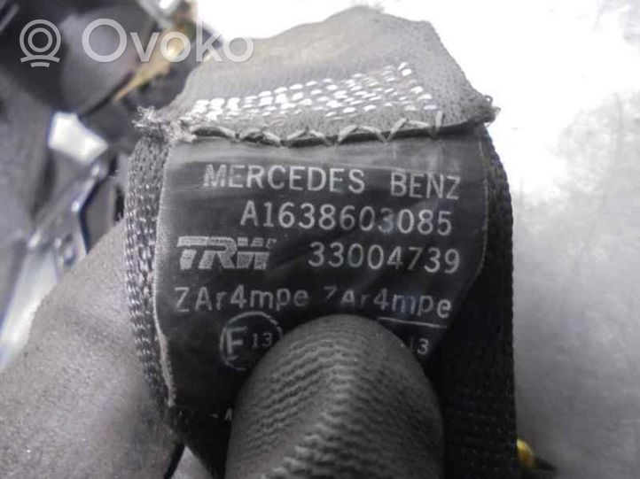 Mercedes-Benz ML W163 Pas bezpieczeństwa fotela przedniego 1638603085