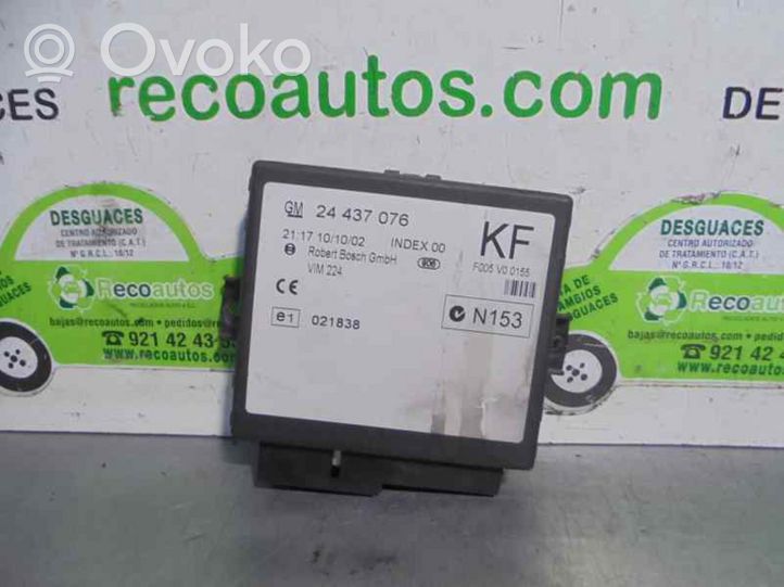 Opel Astra G Unité de commande / module de verrouillage centralisé porte 24437076