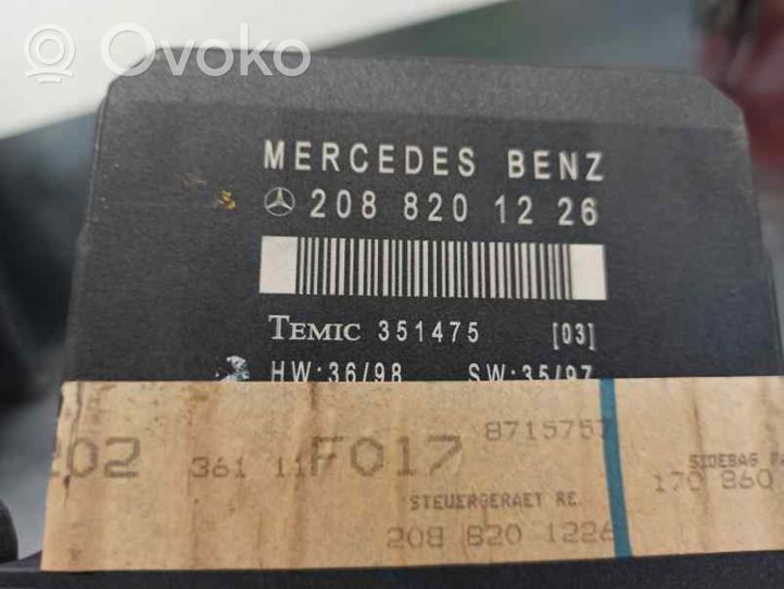 Mercedes-Benz C W202 Centralina/modulo chiusura centralizzata portiere 2088201226
