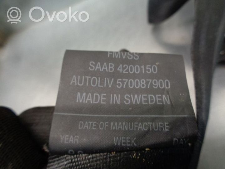 Saab 9-3 Ver2 Pas bezpieczeństwa fotela tylnego 4200150