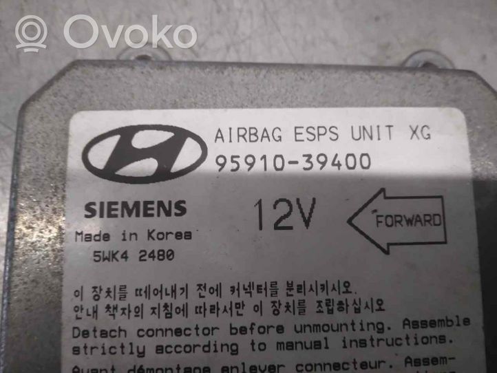 Hyundai XG Oro pagalvių valdymo blokas 9591039400