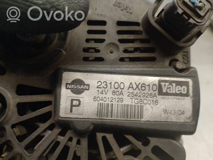 Nissan Micra Generatore/alternatore 23100AX610