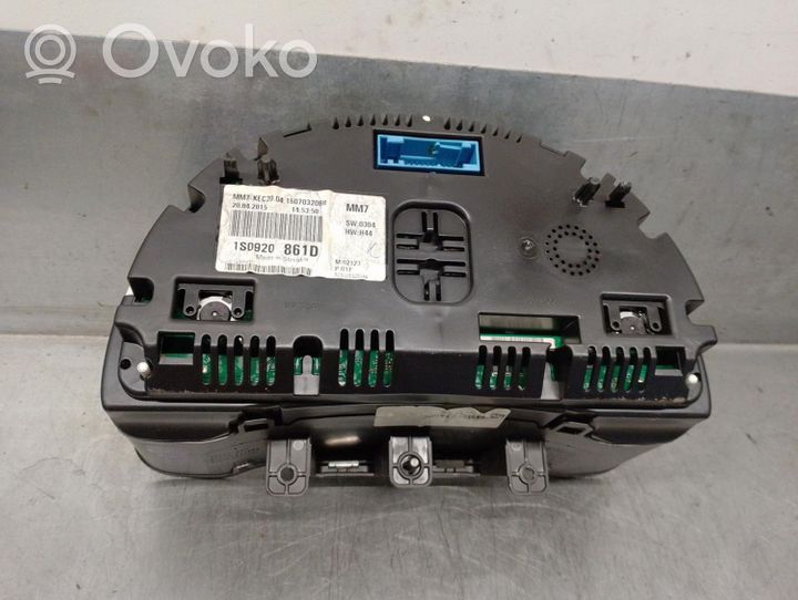 Volkswagen Up Tachimetro (quadro strumenti) 1S0920861D