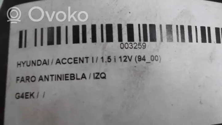 Hyundai Accent Światło przeciwmgłowe przednie 3259