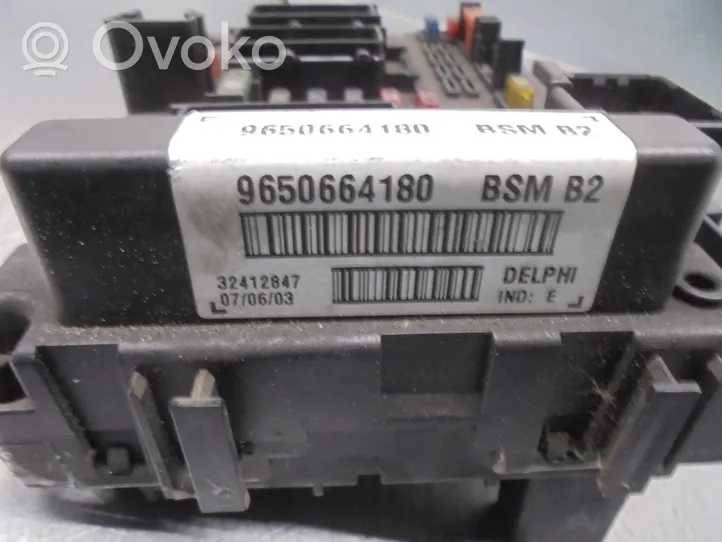 Peugeot 307 Module de fusibles 9650664180