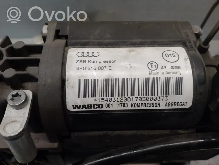 Audi A8 S8 D3 4E Compresseur à suspension pneumatique 4E0616007C