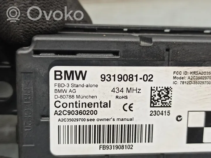 BMW 2 F46 Sterownik / Moduł centralnego zamka 9319081