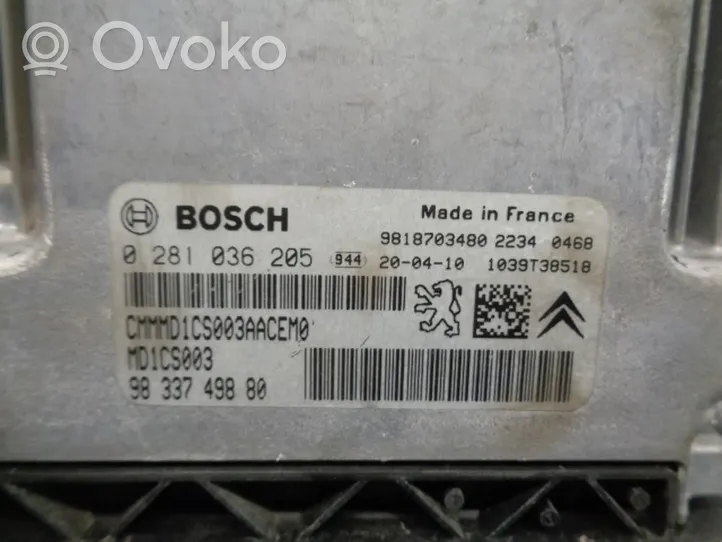 Peugeot 2008 II Engine control unit/module 9833749880