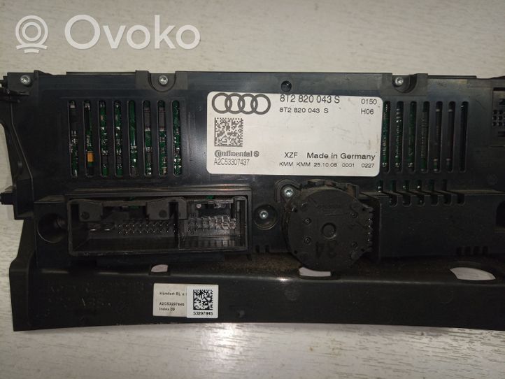 Audi A4 S4 B8 8K Ilmastoinnin ohjainlaite A2C53307437