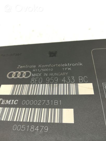 Audi A4 S4 B6 8E 8H Moduł / Sterownik komfortu 00518479