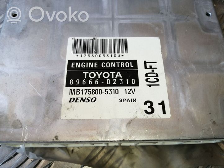 Toyota Corolla E120 E130 Calculateur moteur ECU 8966602310