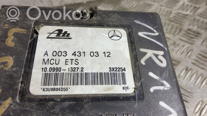 Mercedes-Benz CLK A208 C208 ABS-pumppu A0034310312