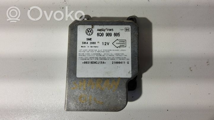 Volkswagen Sharan Airbag control unit/module 6Q0909605