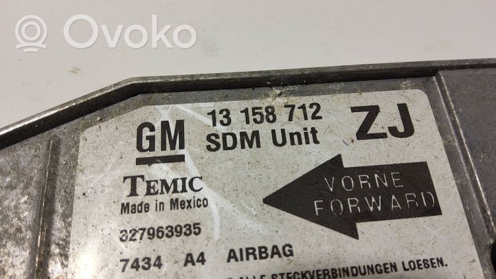 Opel Meriva A Turvatyynyn ohjainlaite/moduuli 13158712